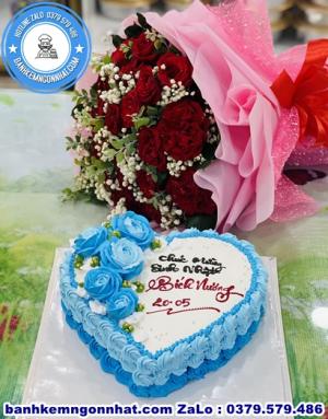 Combo Bánh Kem Và Hoa Tươi 14